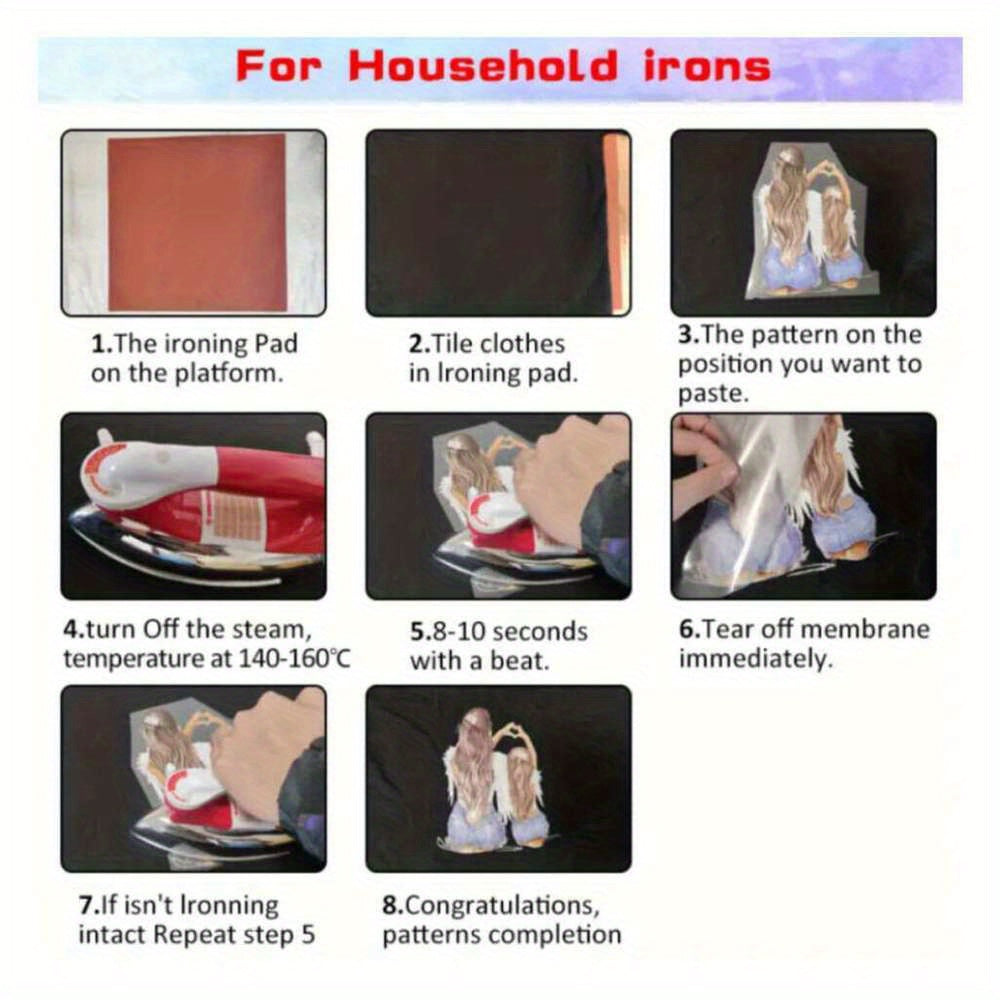 Pink Bowtie Iron On Heat Transfer Decal DIY Washable Sticker H