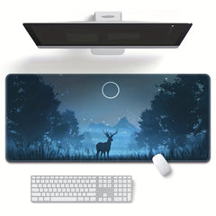Deer & Forest Large Gaming Mouse Pad Overized Extended Thickened Mat