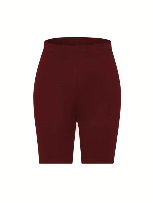 Sporty Yoga Shorts Elastic Waist Summer Women's Clothing