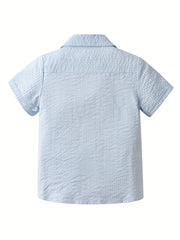 Boys Casual Short Sleeve Tee Tops Lightweight Kids Clothing for Summer