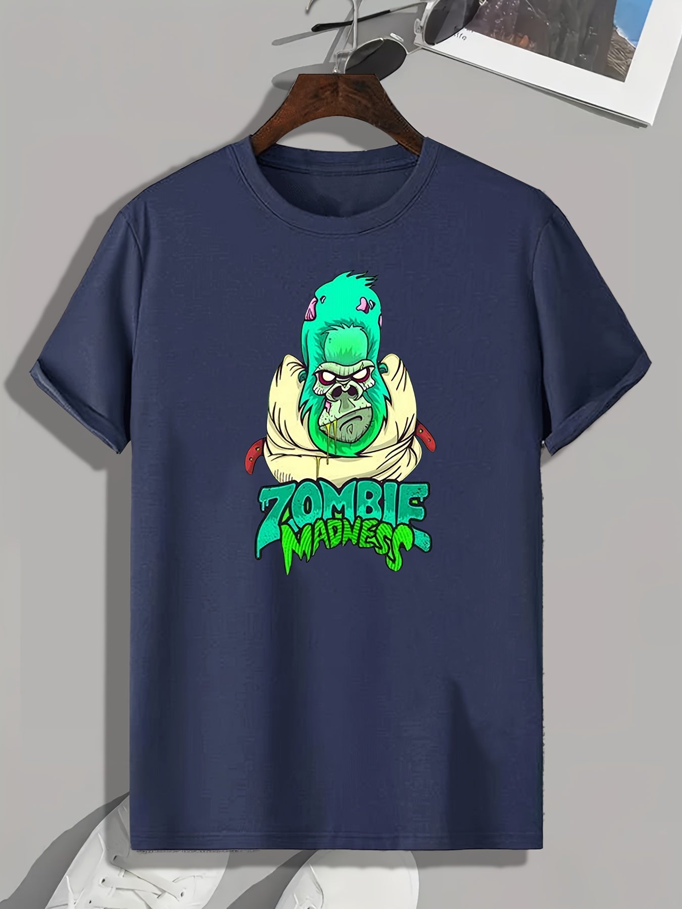 Monster Print Men's Graphic T shirt Casual Comfy Tees For Summer