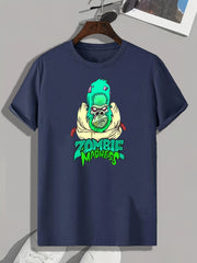 Monster Print Men's Graphic T shirt Casual Comfy Tees For Summer