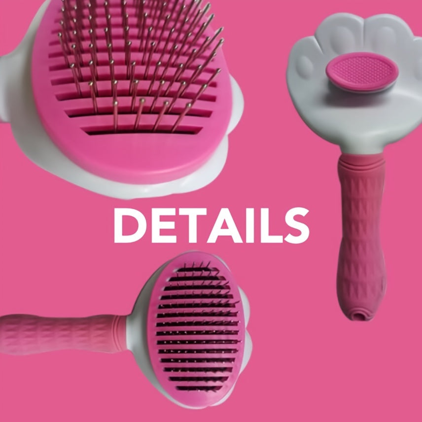 Self Cleaning Cat Deshedding Brush Removes Pet Hair with Ease