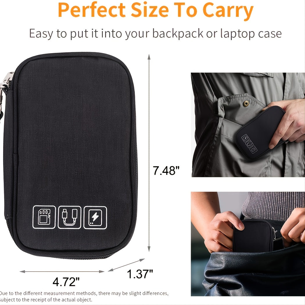 Portable Electronic Organizer Cable Bag Travel Case