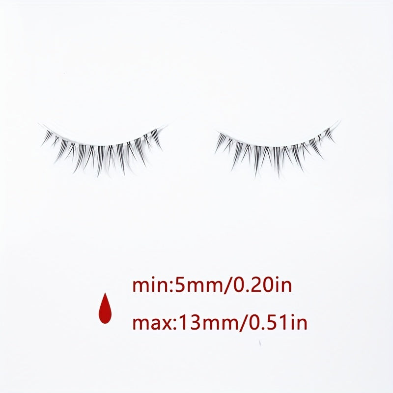 5 Pairs Manga Eyelashes Little Devil Cosplay Anime Eyelash Natural Look