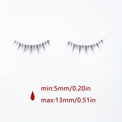 5 Pairs Manga Eyelashes Little Devil Cosplay Anime Eyelash Natural Look