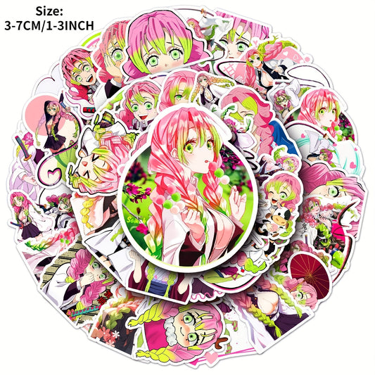 50pcs Cartoon Anime Graffiti Stickers For Laptop Desktop Water Cup Decoration