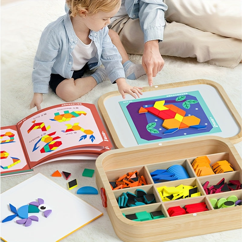 Hibobi 288pcs Wooden Tangle Puzzle Toy Set for Kids