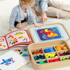 Hibobi 288pcs Wooden Tangle Puzzle Toy Set for Kids