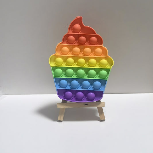 Colorful Silicone Bubble Popper Fun Toy for Stress Relief