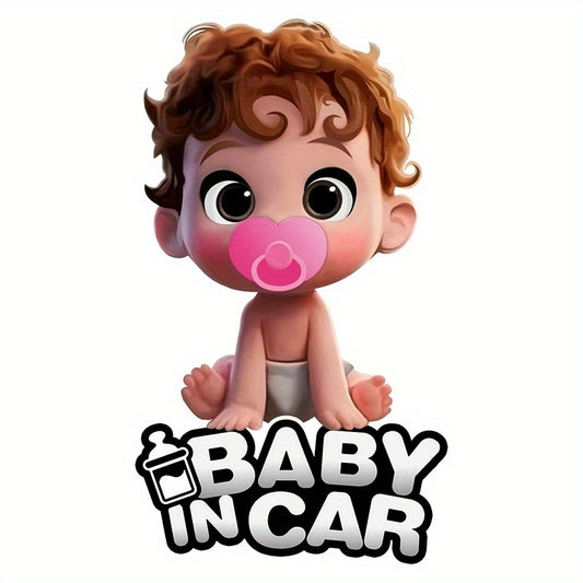 Fun Self Adhesive Baby In Car Stickers - 3.94inch Sizes