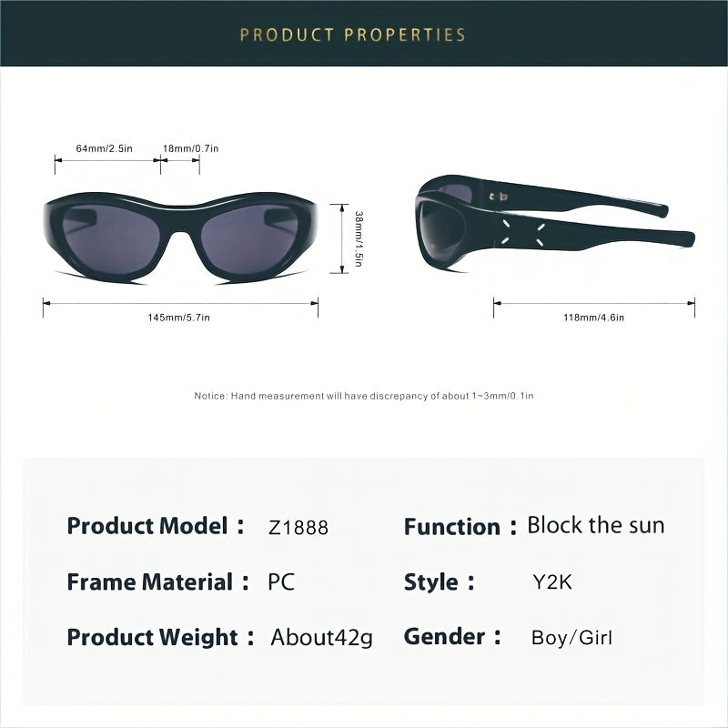 Girl's Wrap Around High Sunglasses Vintage Glasses