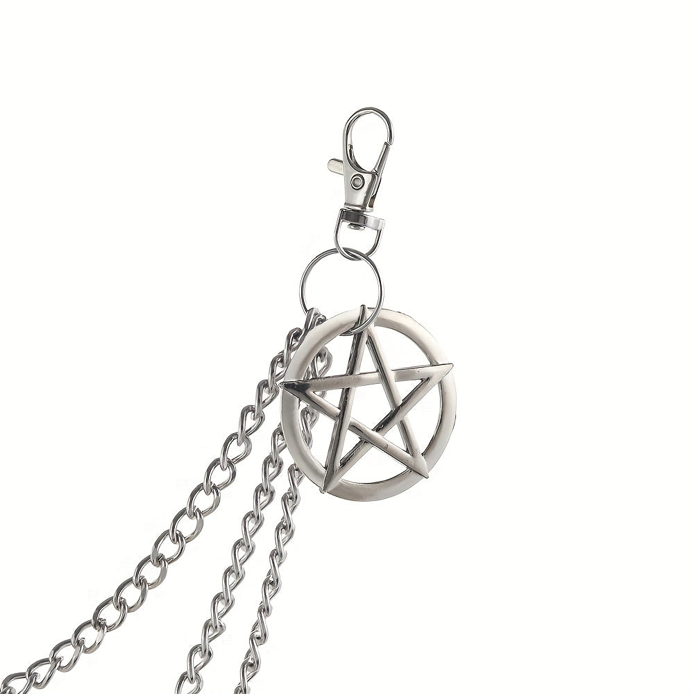 Pentagram Charm Pants Chain Punk Accessories