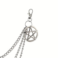 Pentagram Charm Pants Chain Punk Accessories