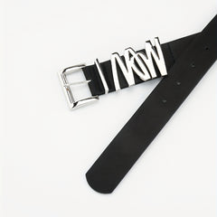 Square Pin Buckle Belt PU Leather Belt For Women