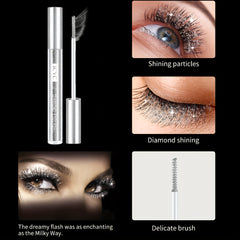 4D Glitter Lashes Mascara Waterproof Sparkling Top Coat