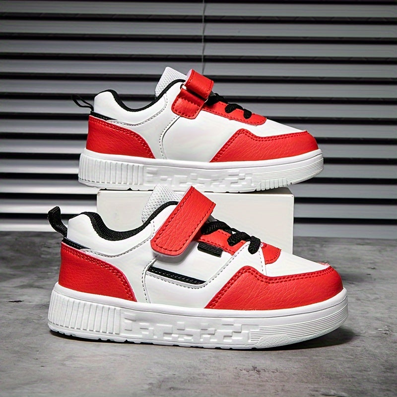 Boys Low Top Skateboard Shoes Comfortable Non-slip Sneakers