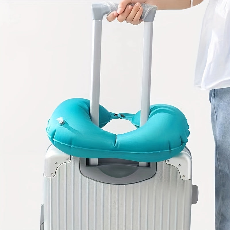 Travel Airplane Pillow Portable U Shape Automatic Pillow