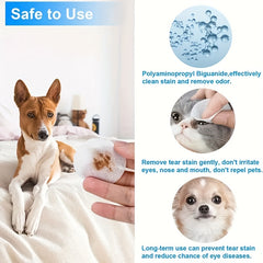 120 Tablets Pet Tear Marks Wipes for Cats and Dogs