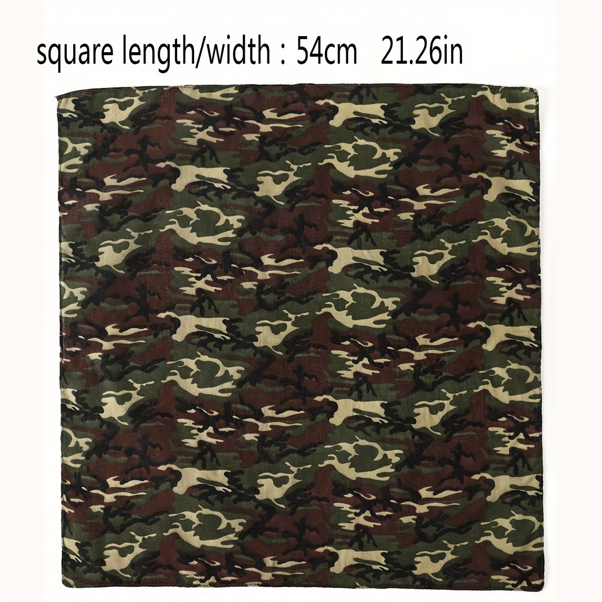 Men's Camouflage Square Scarf for Outdoor and Sport