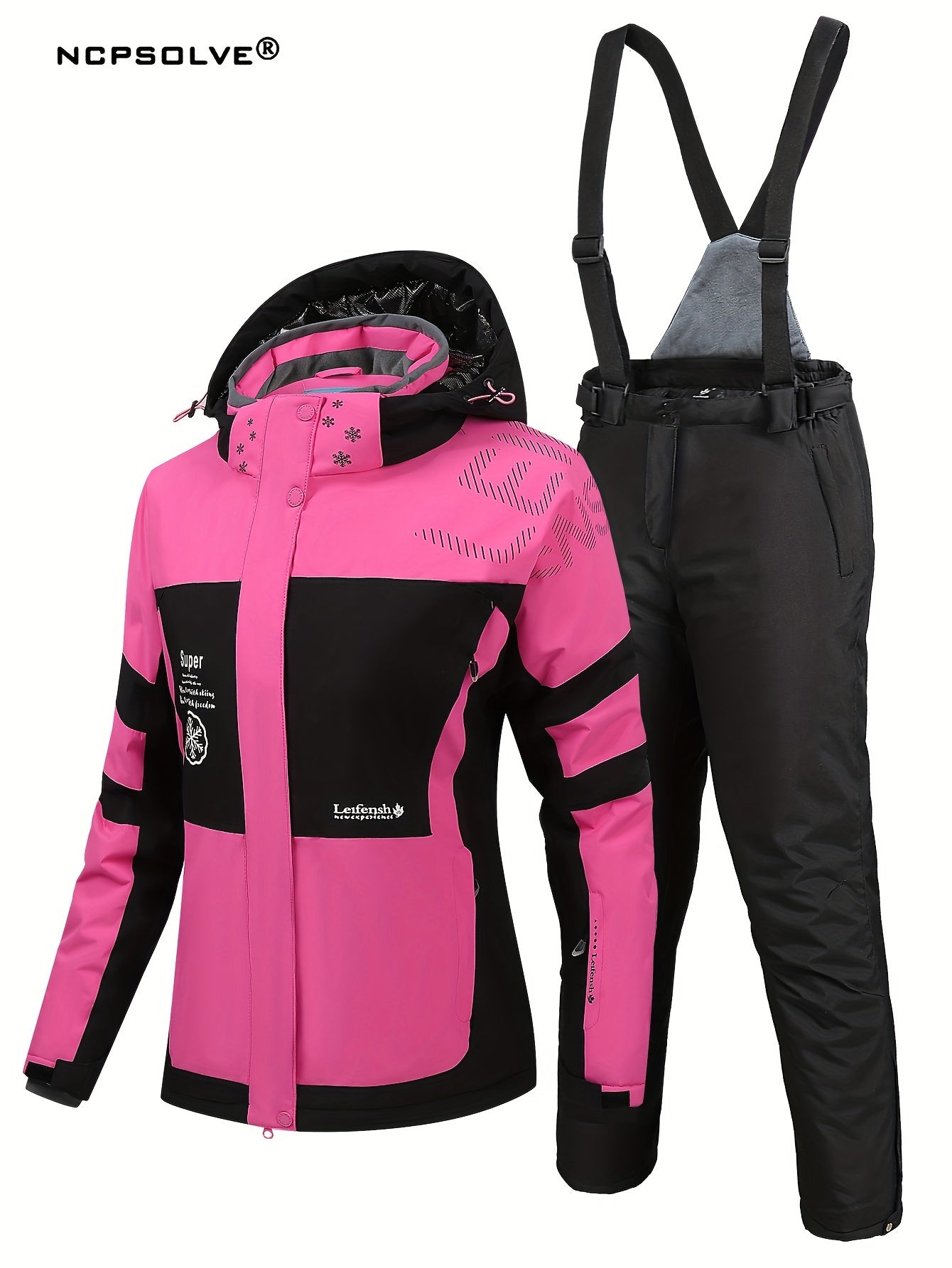Women's Windproof Ski Set Jacket & Trouser Activewear