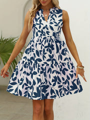 Tiered Dress Sleeveless Casual Dress For Summer & Spring Women's Clothing