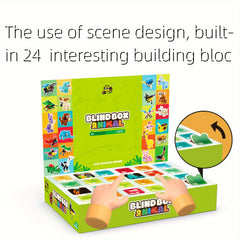 24pcs Forest Animal Building Block Set for Children Aged 6-8
