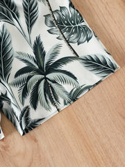 Hawaii Tropical Plant Print Boys Comfortable Shorts