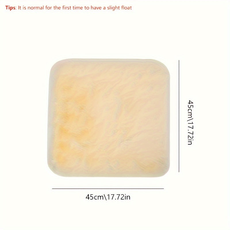 Plush Car Seat Cushion Winter Non-slip Single Seat Model Car Accessory