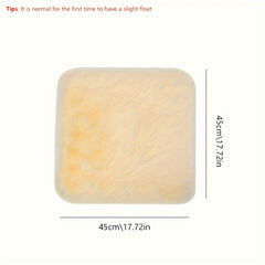 Plush Car Seat Cushion Winter Non-slip Single Seat Model Car Accessory