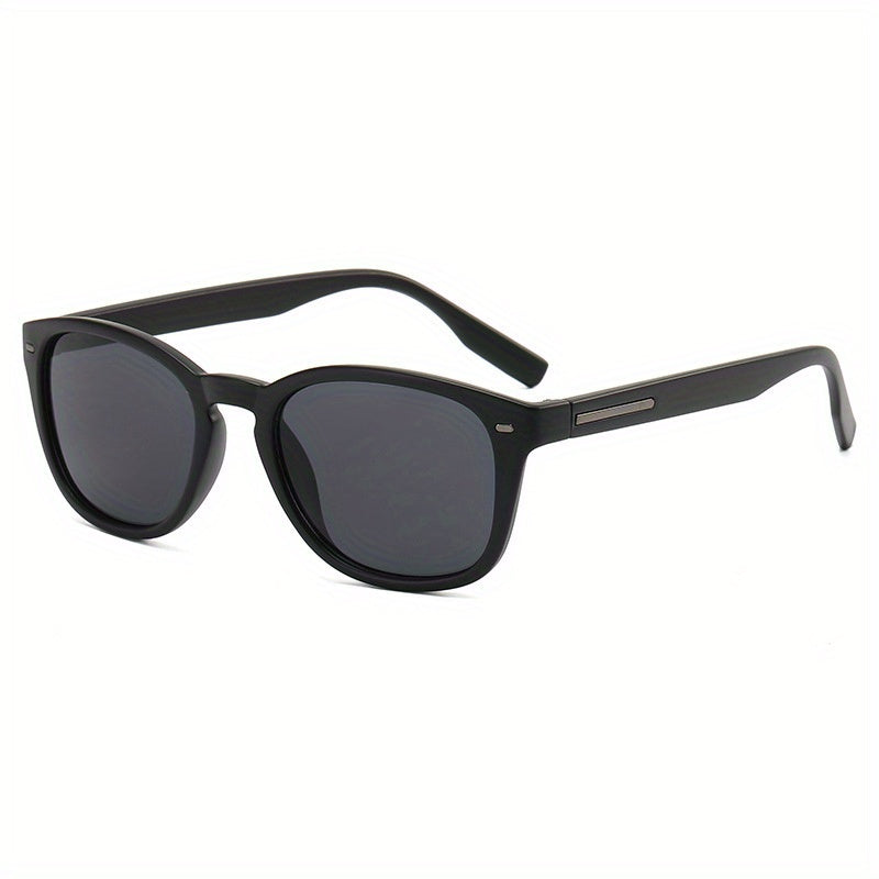 Square Sunglasses Retro Rivet Decor Anti Glare UV400