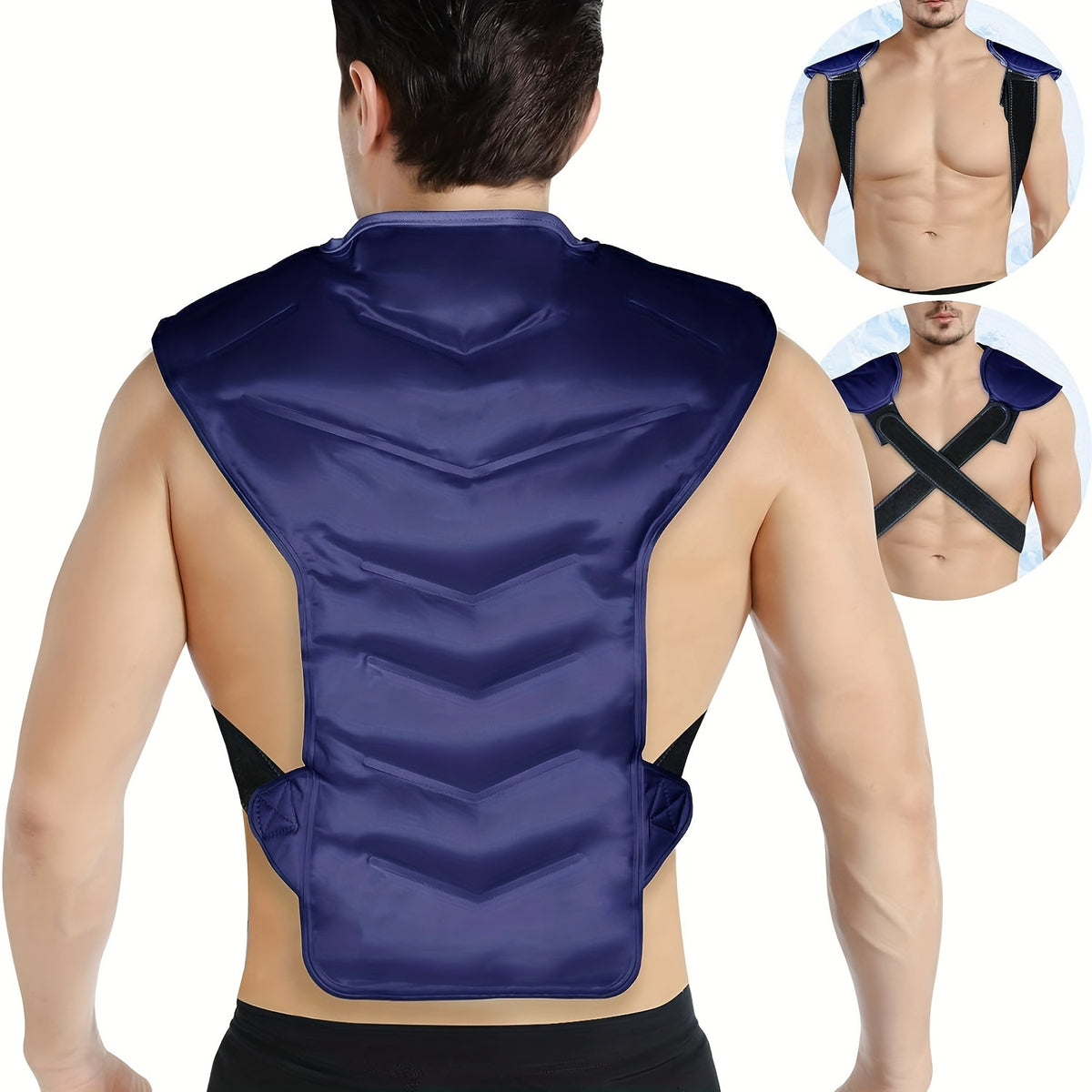Large Ice & Hot Pack for Shoulder & Back - Reusable Full Back Ice Pack