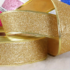 4pcs Powder Ribbon Christmas Tree Decoration Gift Packaging With Butterfly Knots