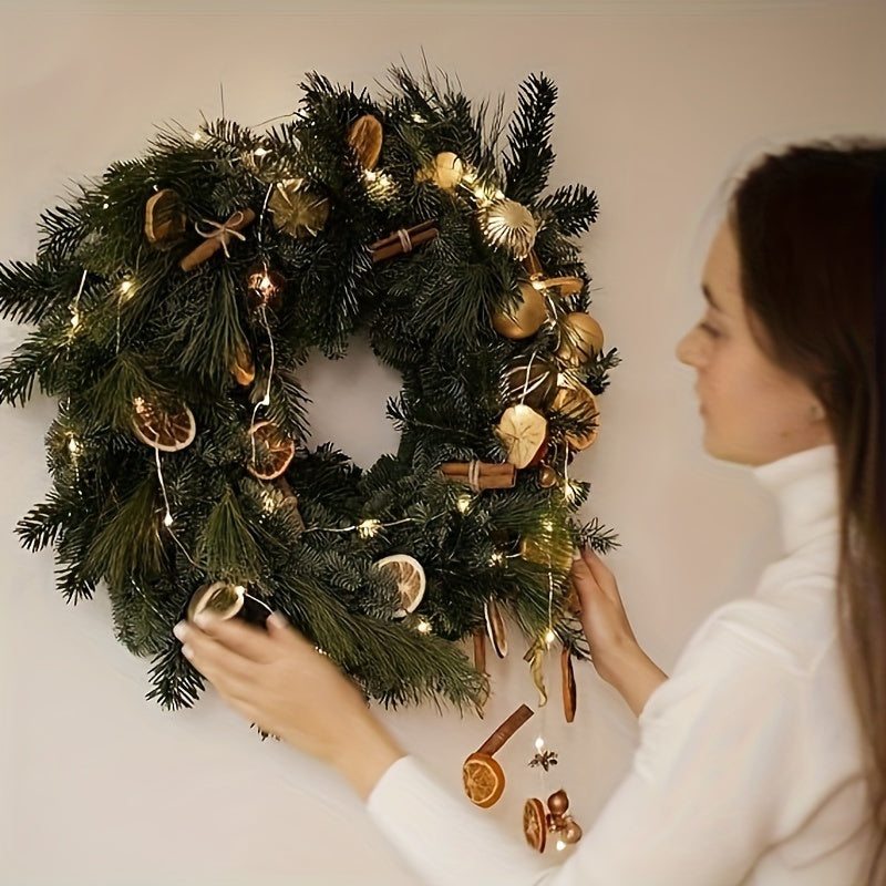 1pc Rattan Branch Wreath DIY Christmas Crafts Wedding Party Decor