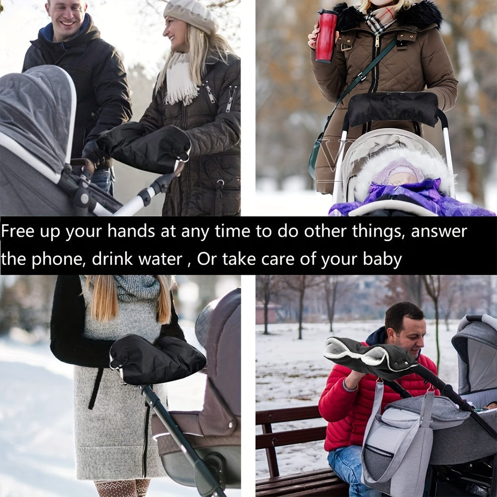 Stroller Hand Muff Winter Thickened Pushchair Gloves - Warm