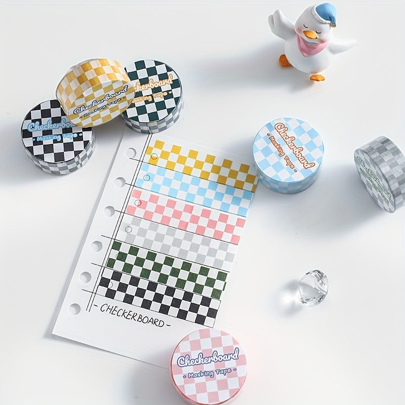 1pc Checkered Series Washi Tape Grid Pattern For DIY Paper Crafts