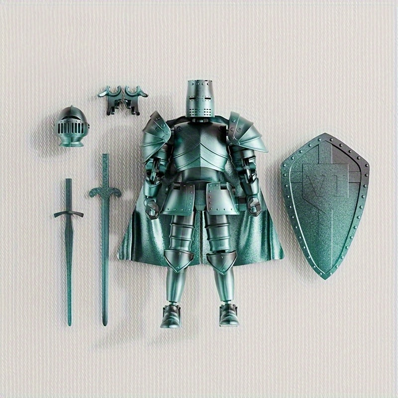 Medieval Knight Model Figure with Weapon Accessories Shield & Helmet