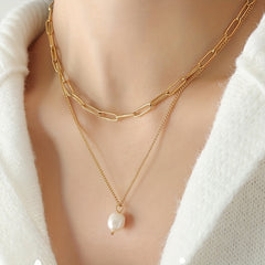 Vintage Teardrop Rhinestone Pendant Necklace Boho Jewelry Gift
