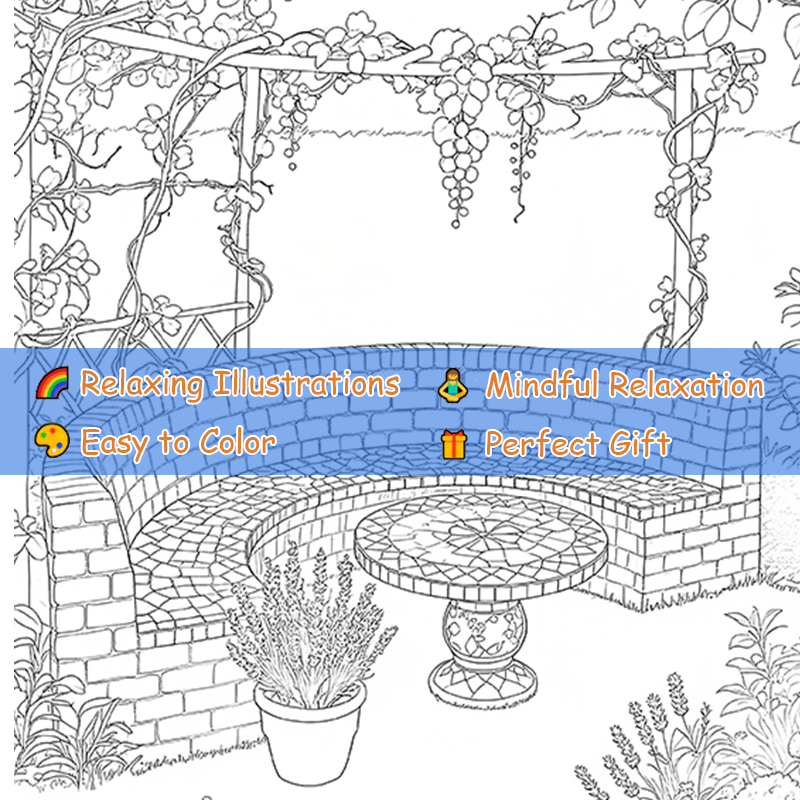 Cozy Corner Adult Coloring Book - Deluxe Edition