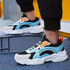 Men's Breathable Chunky Sneakers For Jogging Gym