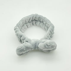 Plush Headband Wash Make up Bowknot Hair Band