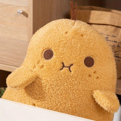 Potato Plush Toy Soft Fluffy Stuffed Animal with Expressive Eyes & Mouth