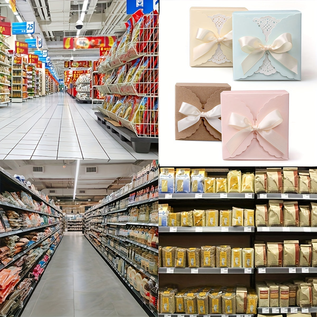 10pcs Square Soap Folding Box with Candy-Perfect Packaging