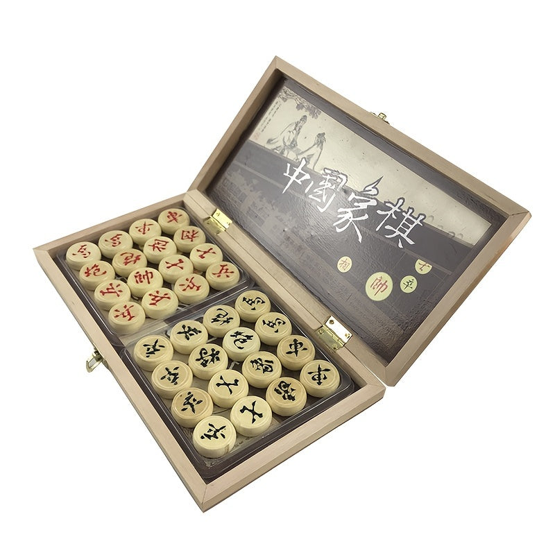 Wooden Chess Set Kids Foldable Chess Set Traditional Strategy Game Portable