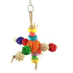 Colorful Parrot Chewing Toy for Cage Enrichment