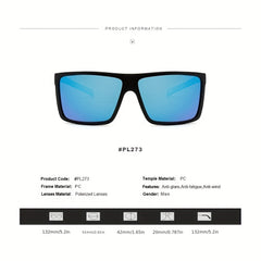 Polarized Square Sunglasses for Men Women UV400