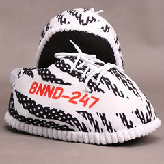 Men's Abstract Graphic Lace Up Cozy House Slippers