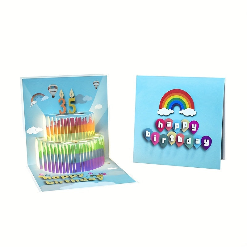Musical Birthday Cards 3D Pop Up DIY Number Birthday Cards
