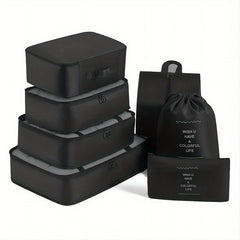 7pcs Luggage Packing Organizer Set Lightweight Handheld Packing Cubes