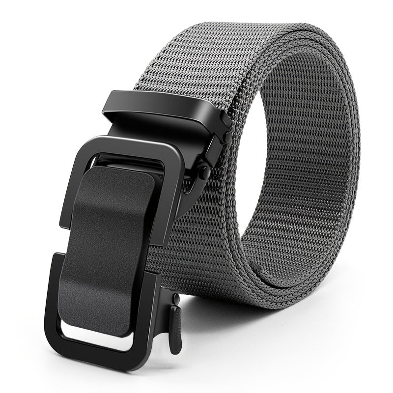 Toothless Automatic Buckle Canvas Military Training Belt